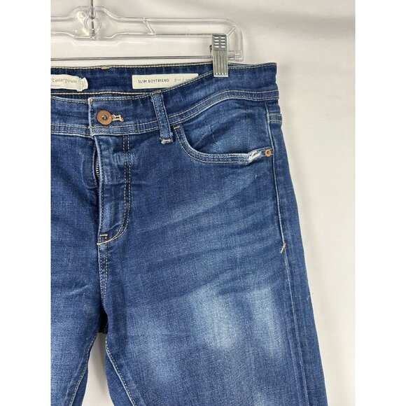 PILCRO Anthropologie Womens 29 Slim Boyfriend Jeans Straight  Mid Rise Medium - Picture 16 of 16